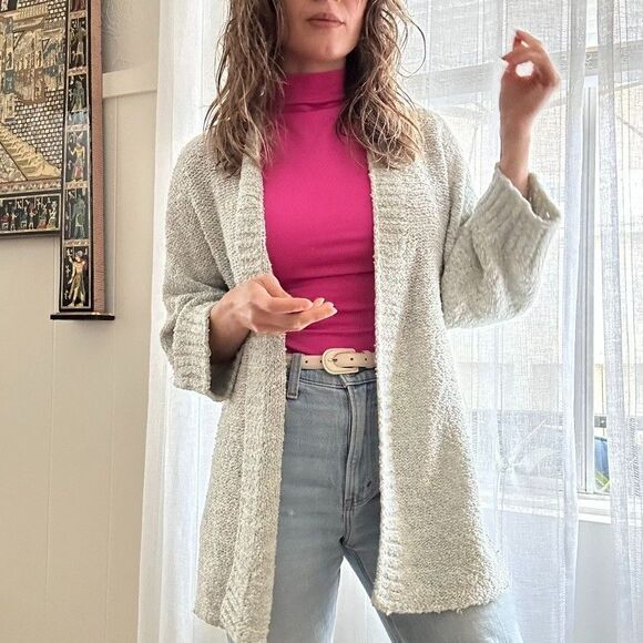 Cozy Cream Open-Front Sweater - Picture 3 of 15